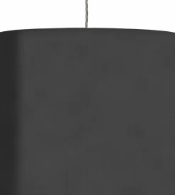 Abat-jour ardoise en velours de polyester 35 x 30 cm Rosyta - Ebb & Flow