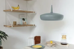 Abat-jour bleu ardoise 43 cm Clava Dine - UMAGE