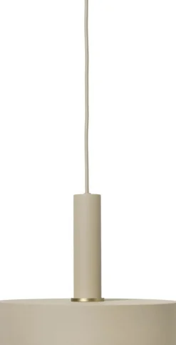 Abat jour disque en métal beige Cashmere - Ferm Living