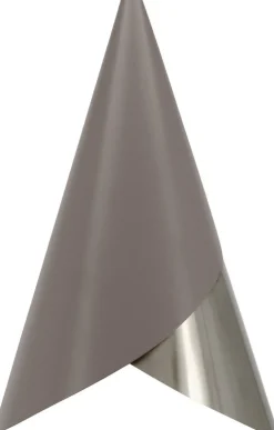 Abat-jour en aluminium argenté et ambre Cornet - Umage