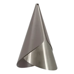 Abat-jour en aluminium argenté et ambre Cornet - Umage