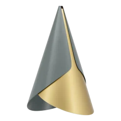 Abat-jour en aluminium doré et ardoise Cornet - Umage
