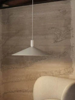 Abat-jour en fer peint par poudrage intérieur blanc 58cm Collect - Ferm Living