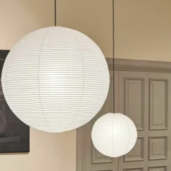 Abat-jour en papier de riz blanc Classic 60 x 58 cm - Hay