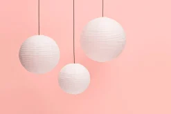 Abat-jour en papier de riz blanc 50 cm Classic - Hay