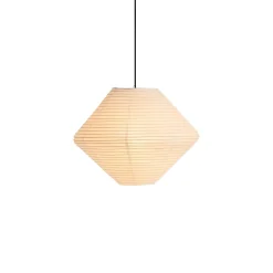 Abat-jour en papier de riz blanc 50cm Diamant - HAY