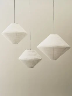 Abat-jour en papier de riz blanc 80cm Diamant - HAY