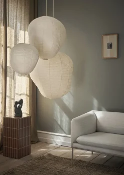 Abat-jour en papier de riz naturel 40 cm Kurbis - Ferm Living