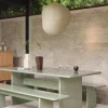 Abat-jour en papier washi sauge sombre 60cm Kurbis - Ferm Living
