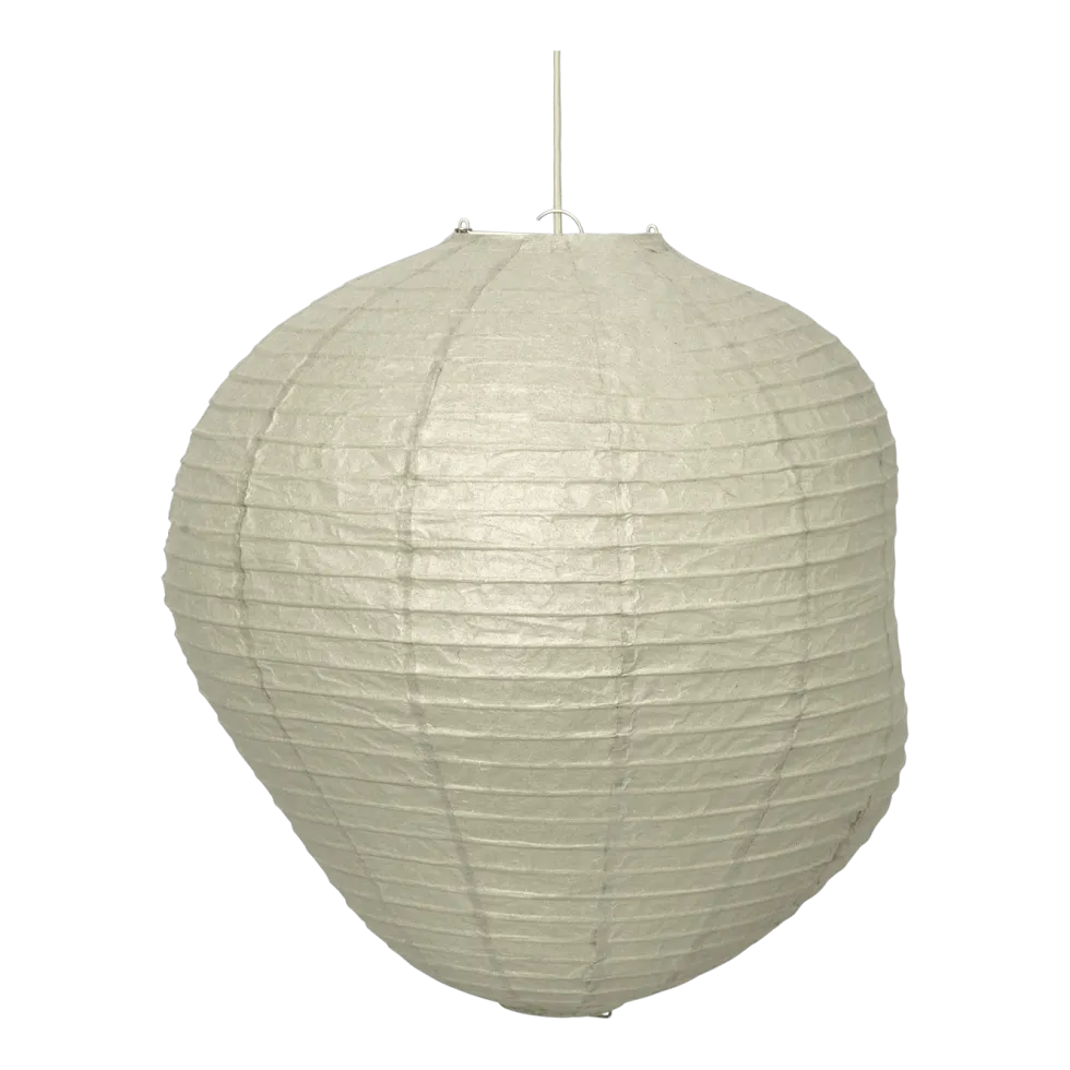 Abat-jour en papier washi sauge sombre 60cm Kurbis - Ferm Living
