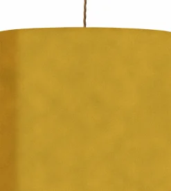 Abat-jour jaune en velours de polyester 35 x 30 cm Rosyta - Ebb & Flow