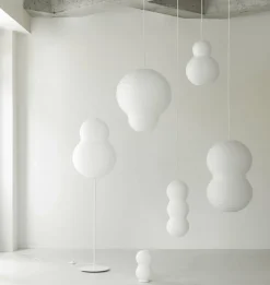 Abatjour pour suspension blanche Puff Twist blanc - Normann Copenhagen