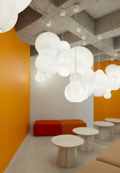 Abat jour pour suspension blanc Puff Bulb - Normann Copenhagen