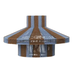 Abat-jour pour suspension en jute et en fer 45 x H28 cm marron et bleue Diana - Broste Copenhagen