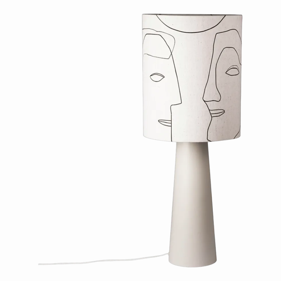 Abat-jour visage imprimé L - HKLiving