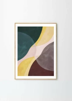 Affiche Berit Mogensen Lopez Yellow Flow 30 x 40 cm - The Poster Club