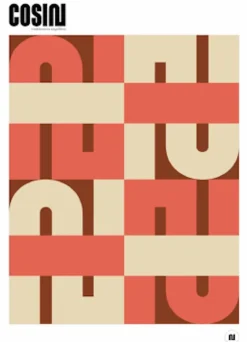 Affiche corail 50x70 cm - Cosin Paris