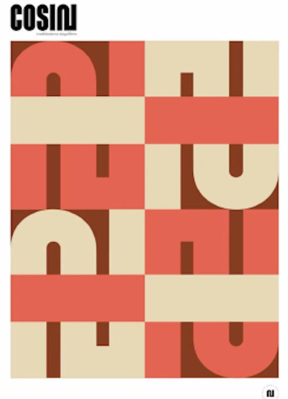 Affiche corail 50x70 cm - Cosin Paris
