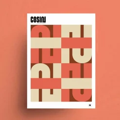 Affiche corail 50x70 cm - Cosin Paris