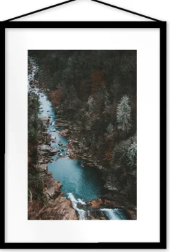 Affiche Down the Canyon encadrée Moebe noir A3 - Le Renard