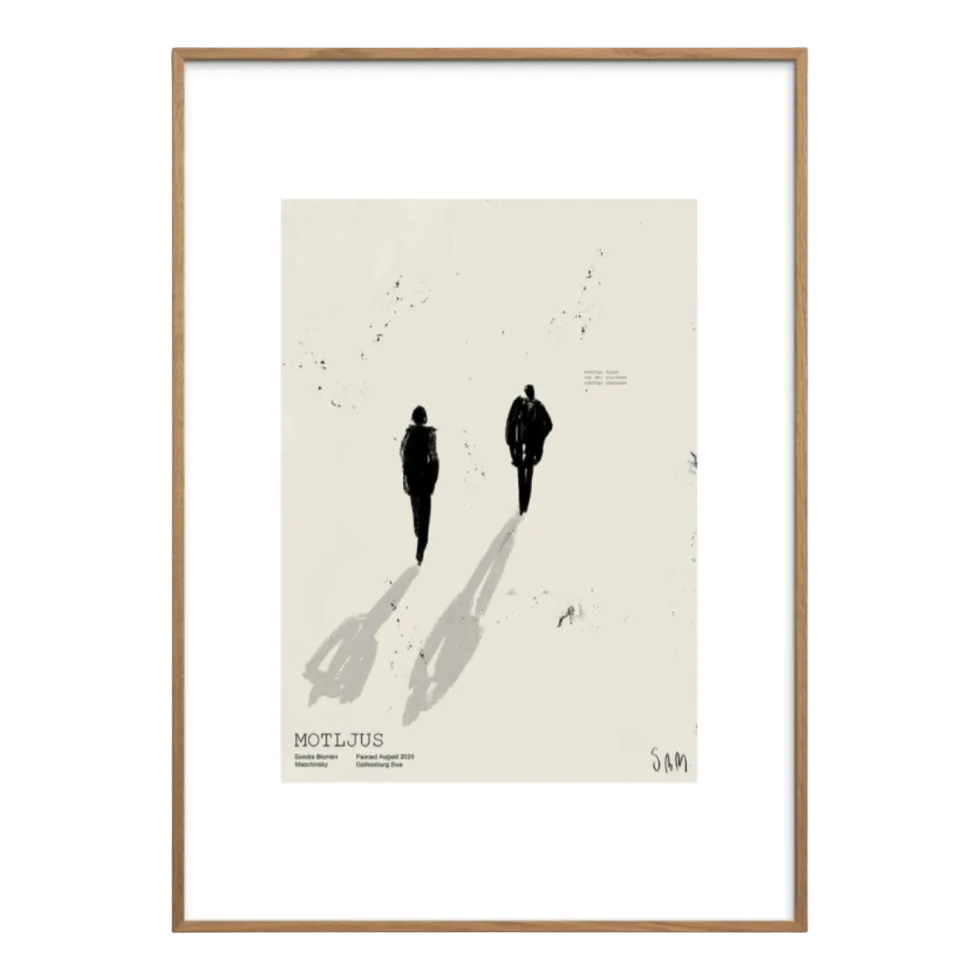 Affiche encadrée 70x100cm Motljus - The Poster Club