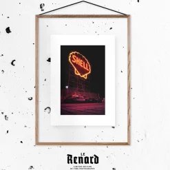 Affiche Flowers encadrée Moebe noir A2 - Le Renard