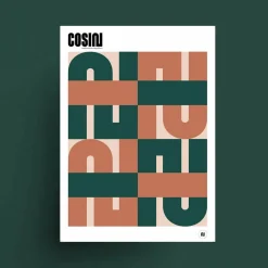 Affiche terre de sienne 50x70 cm - Cosin Paris