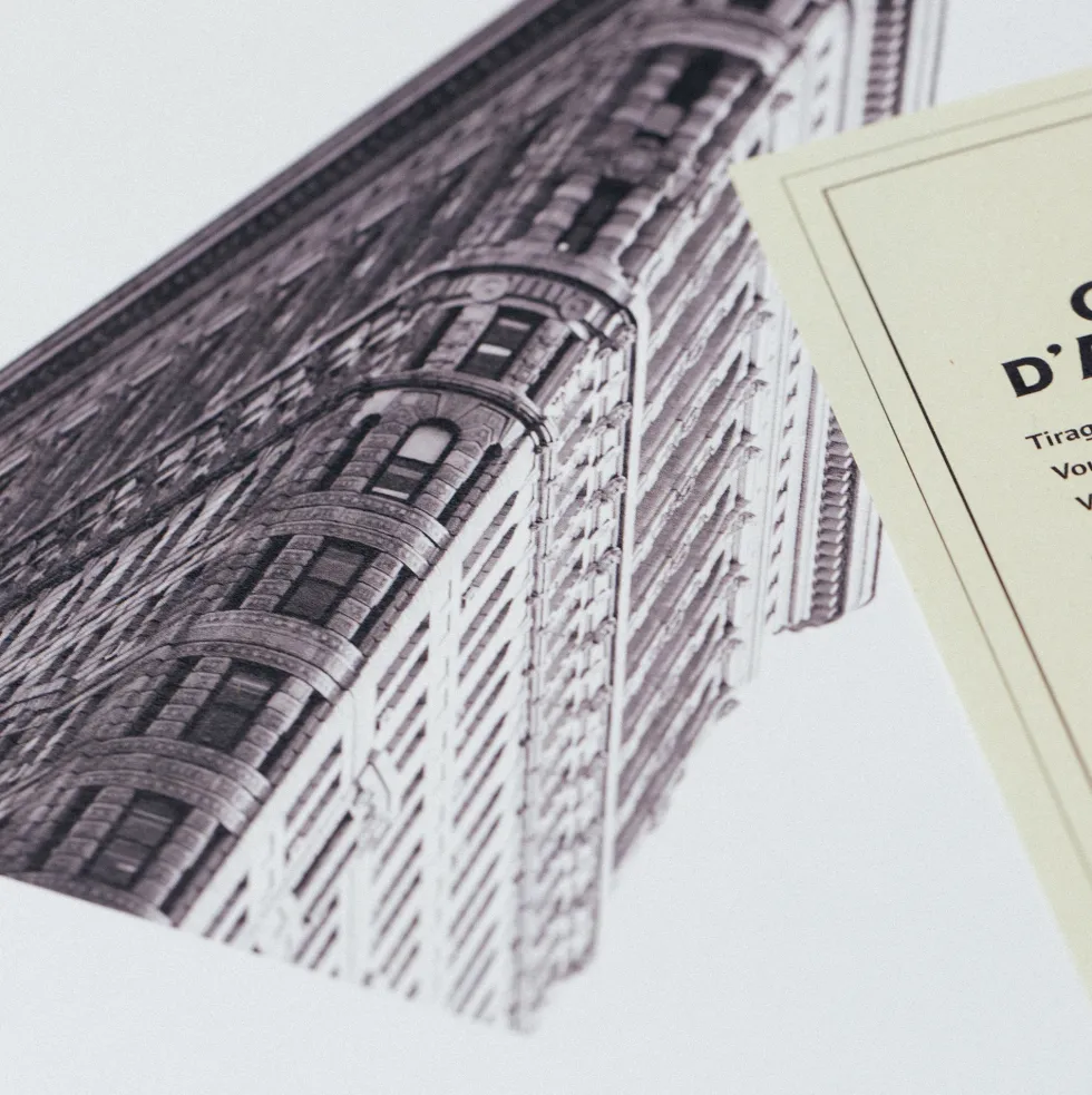 Affiche The Flatiron Building NY encadrée Moebe chêne A2 - Le Renard