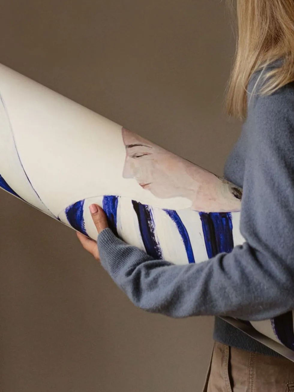 Affiche 100x140cm Blue Stripe At Concorde - The Poster Club