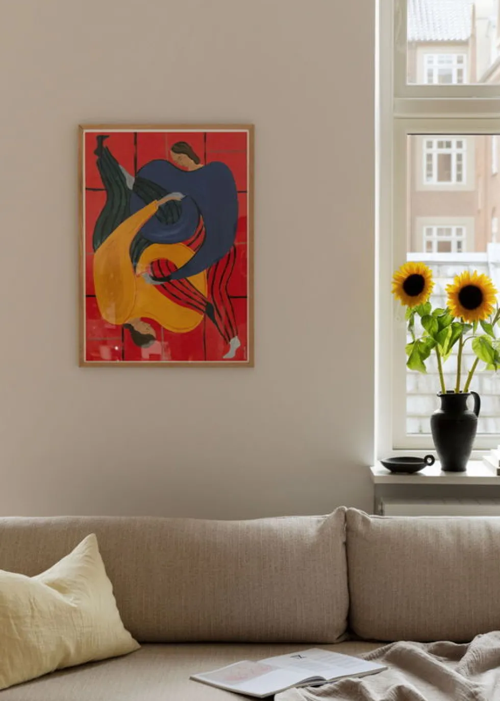 Affiche 100x140cm Hold You Red - The Poster Club