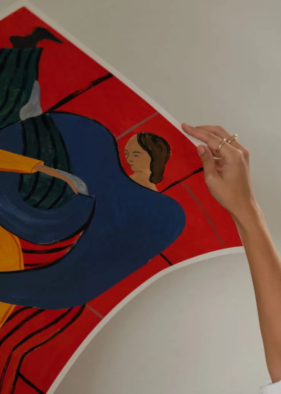 Affiche 100x140cm Hold You Red - The Poster Club