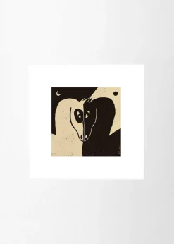 Affiche 100x100cm Moon and Sun - The Poster Club