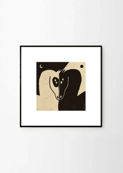 Affiche 100x100cm Moon and Sun - The Poster Club