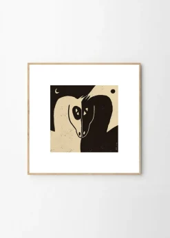 Affiche 100x100cm Moon and Sun - The Poster Club