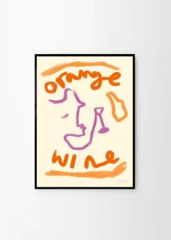 Affiche 50x70cm Orange Wine - The Poster Club