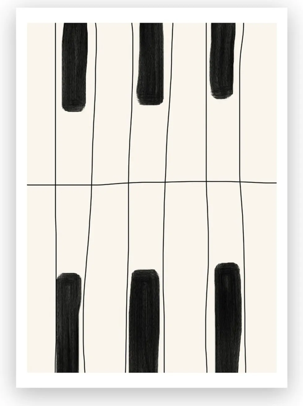 Affiche 50x70 Piano - The Poster Club