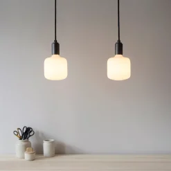 Ampoule LED E27 6W filament dimmable 12,5 cm en porcelaine Oblo - tala