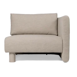 Angle droit de canapé modulable en bouclettes beige Dase - Ferm living