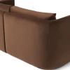 Angle gauche de canapé modulable en velours marron Dase - Ferm living