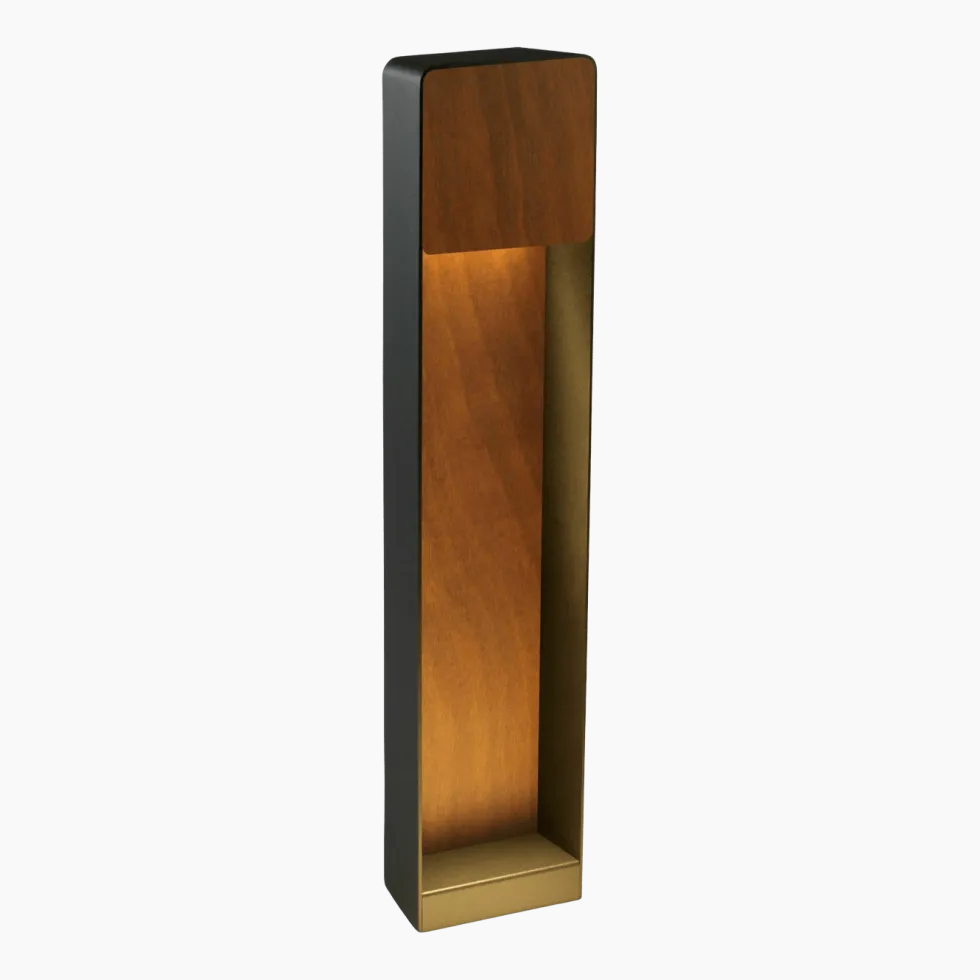 Applique d'extérieur 60 cm en aluminium et bois iroko LAB B - Marset