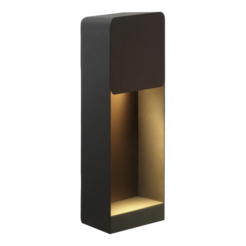 Applique d'extérieur en aluminium gris et marron Lab A 35 - Marset