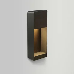 Applique d'extérieur en aluminium gris et marron Lab A 35 - Marset