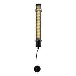 Applique d'extérieur en verre et grille polycarbonate noir 56,2cm Lukas - Elements Lighting