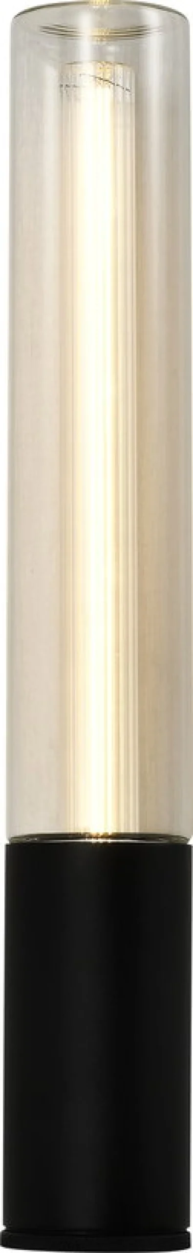 Applique murale d'extérieur en verre et métal noir 45,5cm Lewis - Elements Lighting