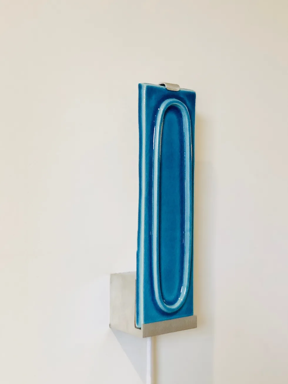 Applique murale en aluminium et carreaux de céramique agua 28cm Arty - Carré Coco