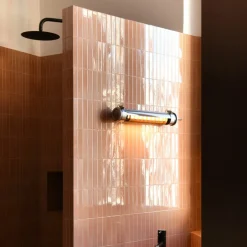 Applique murale en aluminium inox 130x7cm Purcell - Sammode