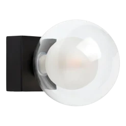 Applique murale en verre noir 11,5 cm Perla - Faro Barcelona