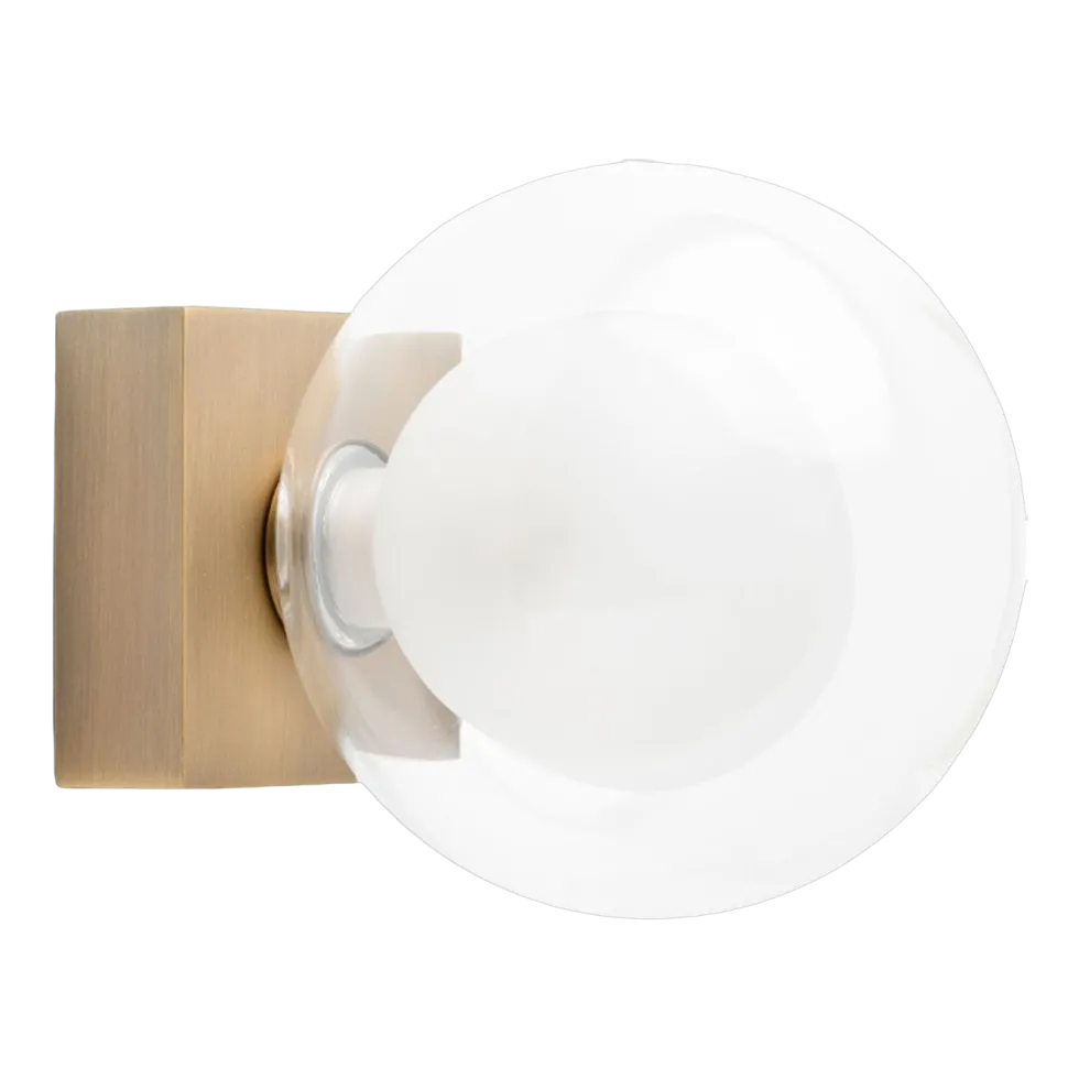 Applique murale en verre vieil or 11,5 cm Perla - Faro Barcelona