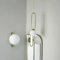 Applique pour salle de bain dorée M Cime IP44 - ENOstudio