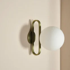 Applique pour salle de bain dorée S Cime IP44 - ENOstudio